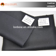Black and dark navy 10% cashmere coat fabric for fall and winter